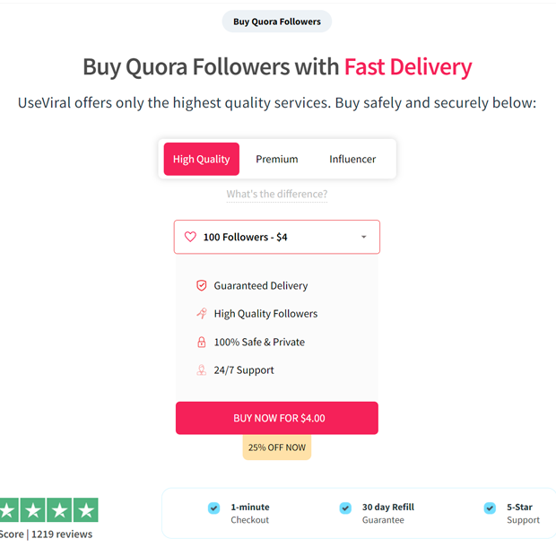 buy real quora followers