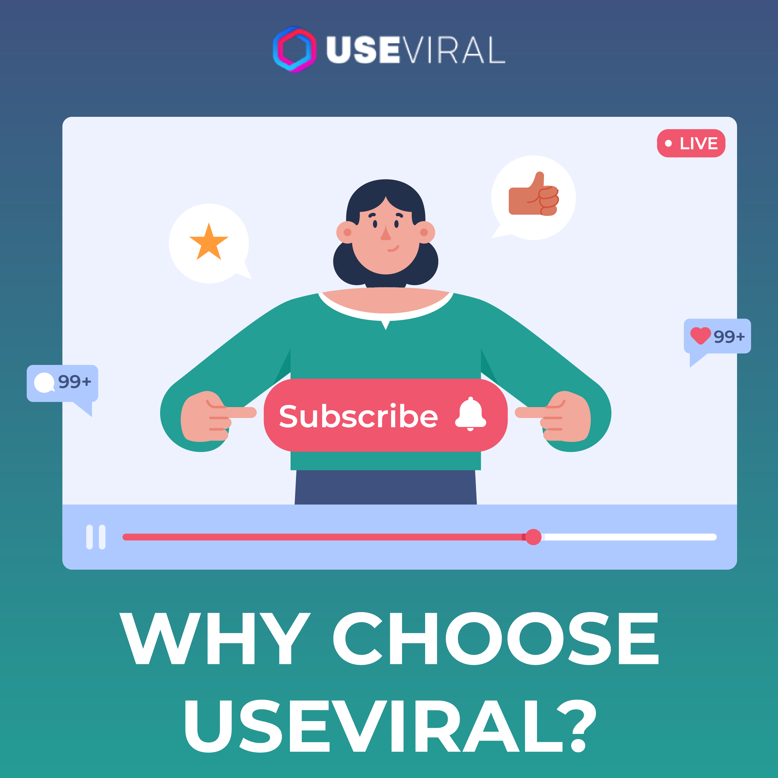 why choose useviral to buy youtube comments