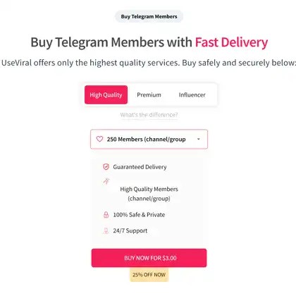 Buy Telegram members cheap