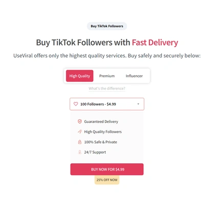 Buy 1000 TikTok Followers